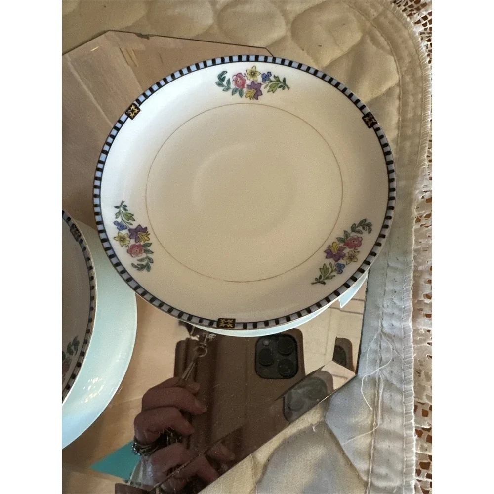 Noritake Sheridan Pattern # 69533 2 Saucers Only 5‎ 1/2
